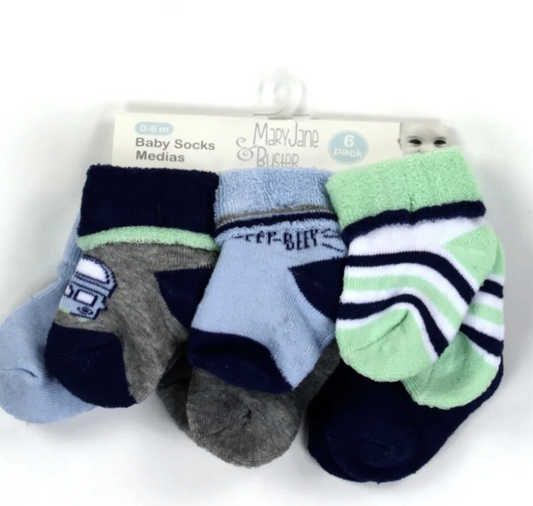 Infant Boys Socks 6pk