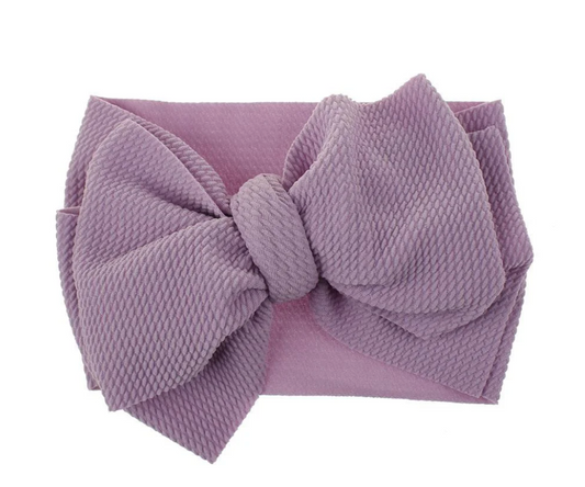 Lavender Bow Headband