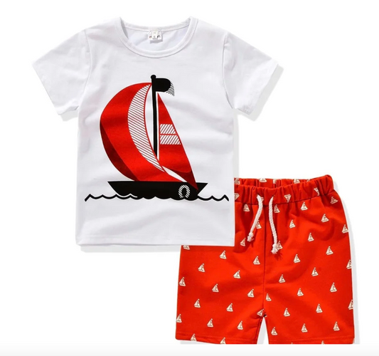 Sailboat 2pc short set