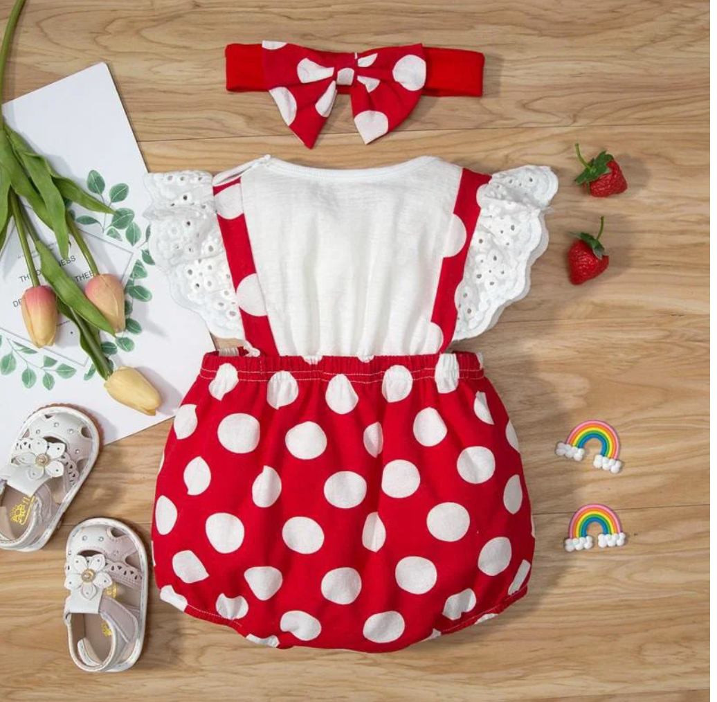 Infant 2pc Polka Dot Set w/ Headband