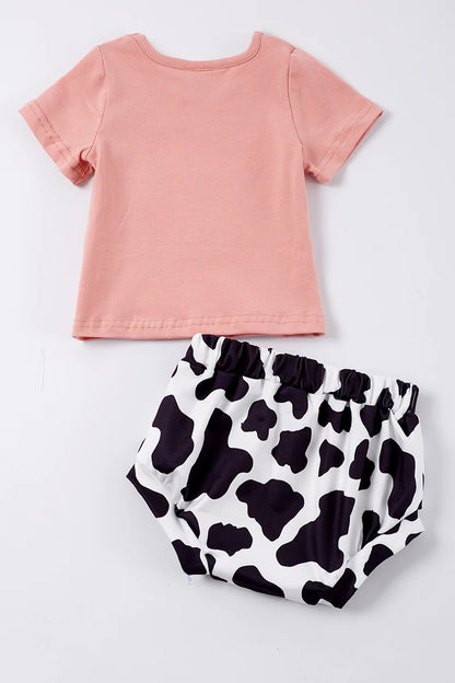 Cow Print Infant Set